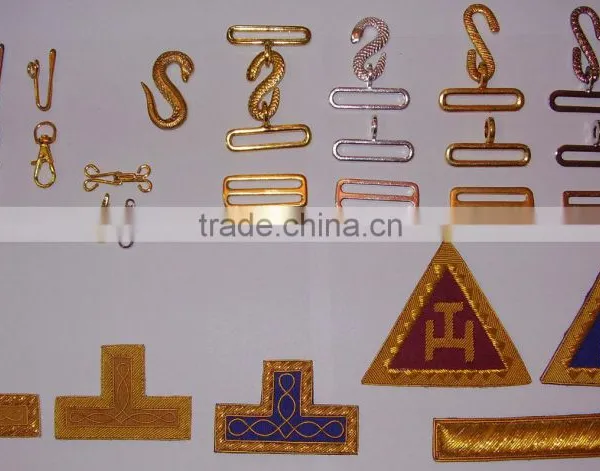 Masonic Regalia Metallic Items
