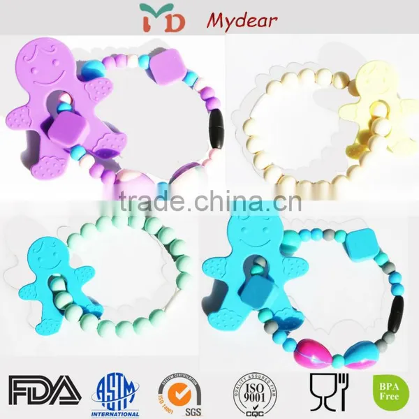 Wholesale Silicone Bead Baby Holder Chain Baby Pacifier Chain photo-3
