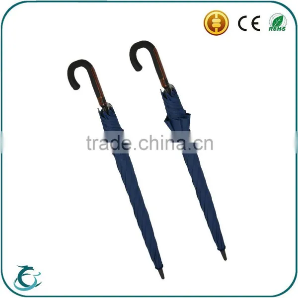 Top Quality Automatic Open Fiberglass Frame Windproof Straight Umbrellas photo-4