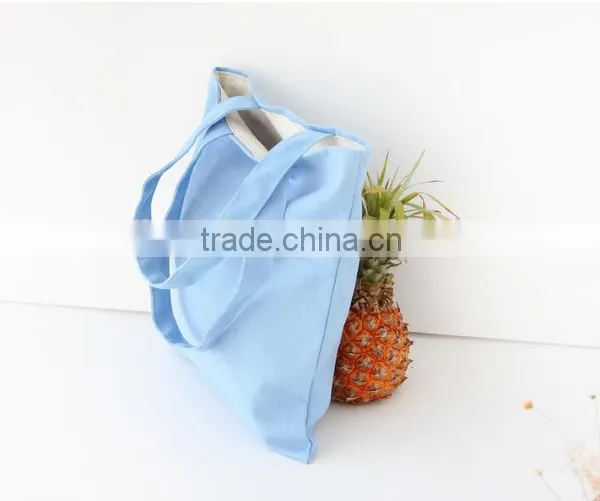 Canvas Shopping Handbag Plain ;canvas Tote Bag Plain ; Canvas Cotton Shopping Bag Solid Colour photo-4