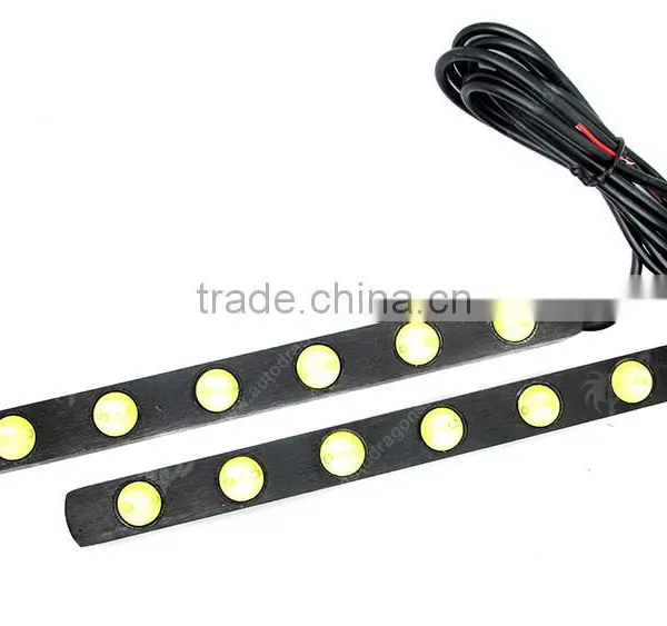 2 x Super White 6LED Car Daytime Running Light DRL Daylight Kit 12V DC Head Lamp photo-2