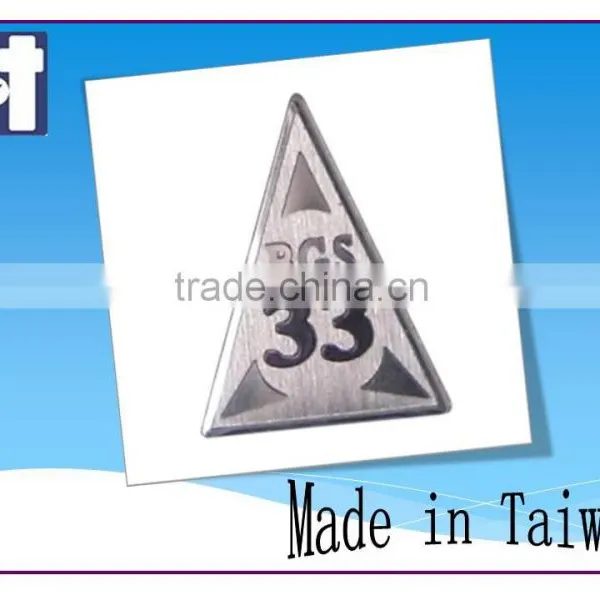 Thick Nameplate Silver 3d Metal Sticker photo-5