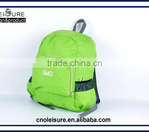 2016 Latest Arrival Design Promational Foldable Backpack Cheap Fold Bag Fold up Backpack Sport Hiking Camping College School Bag photo-2