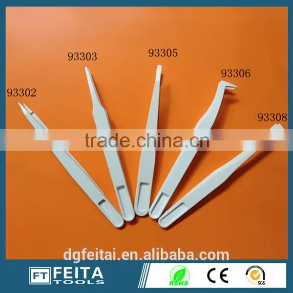Cleaning Tool ESD White Plastic Tweezers /ESD Antistatic Tweezers photo-3