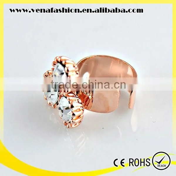 u Shape no Piercing Simple Diamonds Women Cover Elf Ear Clip photo-4