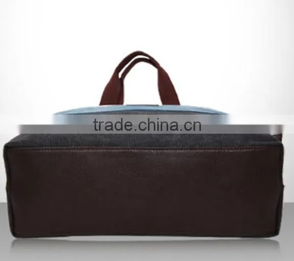 Custom Canvas Tote and Shoulder Portable Large Leisure Travel and Fashion Unsex Shopping Bag photo-5