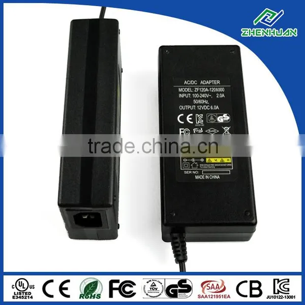 Constant Voltage Led Power Supply 12V 6A AC DC Adapter 72W for Massage Chair photo-3