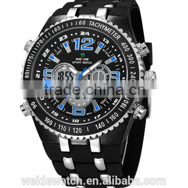 WEIDE 2015 Cheap Rubber Watch WH1107-6 Watch Personalized Lcd Hands Watch photo-3