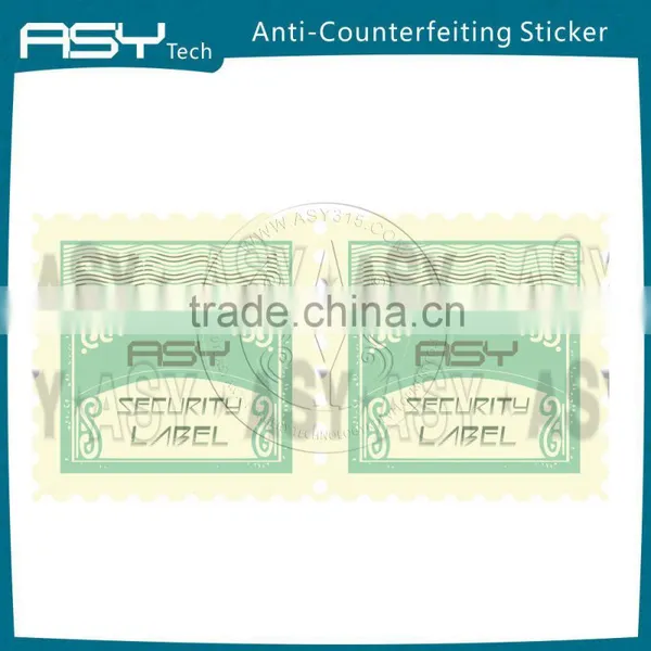 Texture Watermark Fiber Security Label photo-2