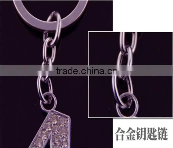 Joalheria From A to Z Fashion Letter Keychain Ring Creative Alphabet Jewelry photo-4
