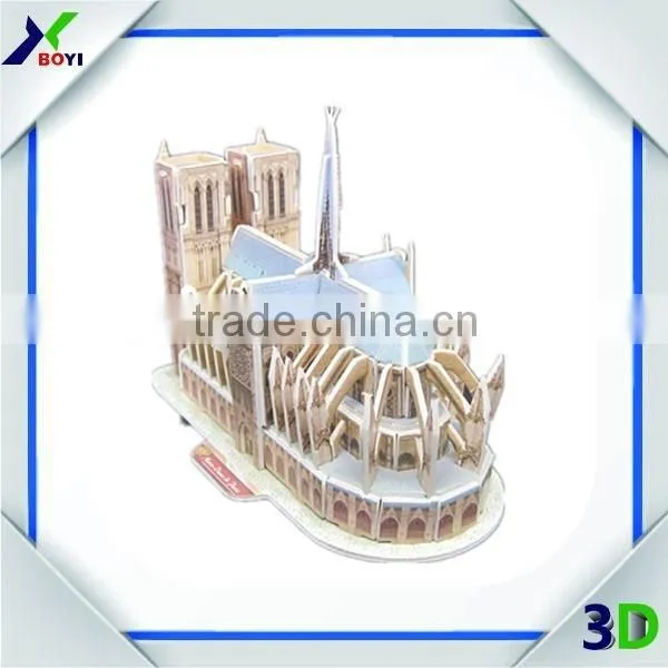 New Mould 3D Paper Model Toy Cardboard Puzzle, Topsale DIY Build My World 3D Puzzle, Colorful 3D Puzzle Card