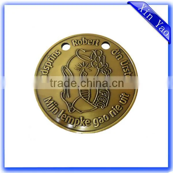 Wholesale Promotion Zinc Alloy Antique Bronze Medal