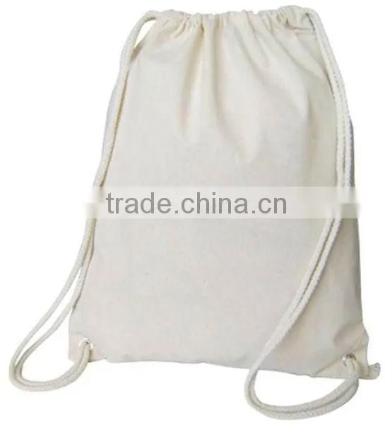 Natural Cotton Drawstring Bag