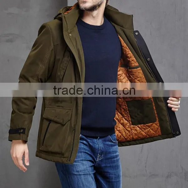 2016 Cheap Men Winter Fake Down Jacket, Men's Hooded Jacket photo-2