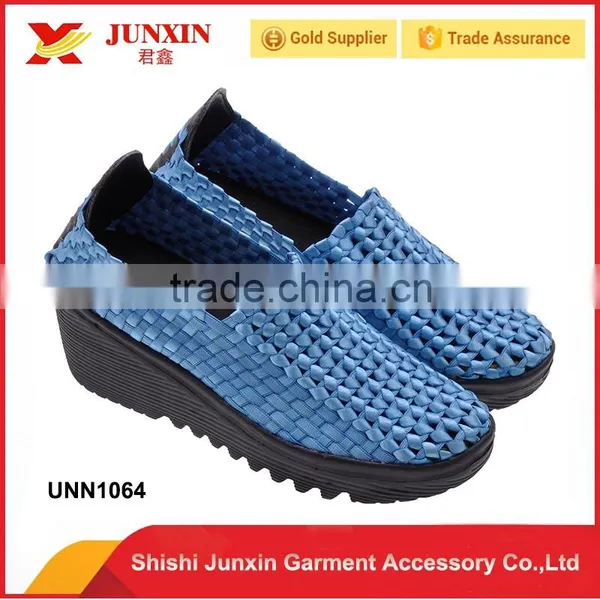 2016 China Factory Cheap Wholesale Woven Elastic Shoes Weave Shoes photo-2