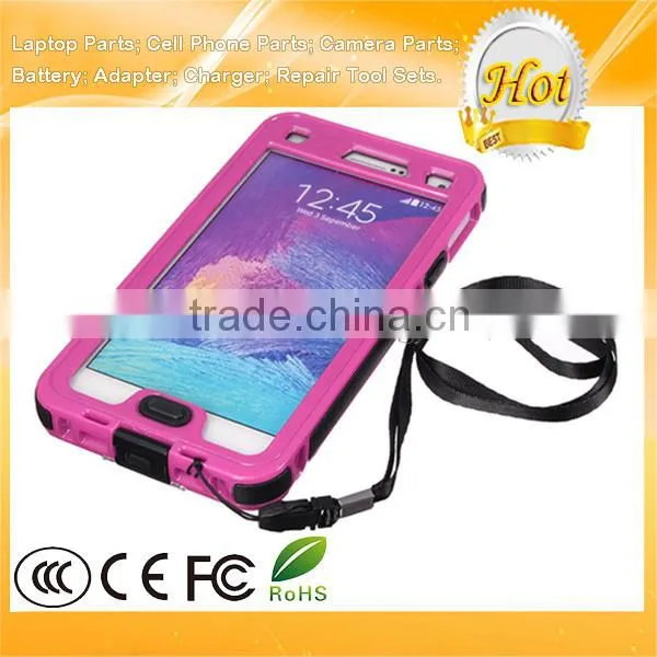 For Samsung Note 4 Phone Case Waterproof Shockproof With Button photo-3