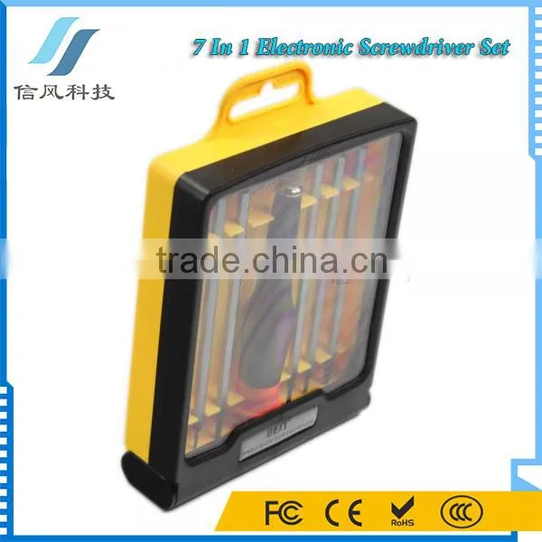 BEST-8903 7 In-1 Multi-functional Mini Pocket Repair Flat and Star Precision Screwdriver Set photo-4