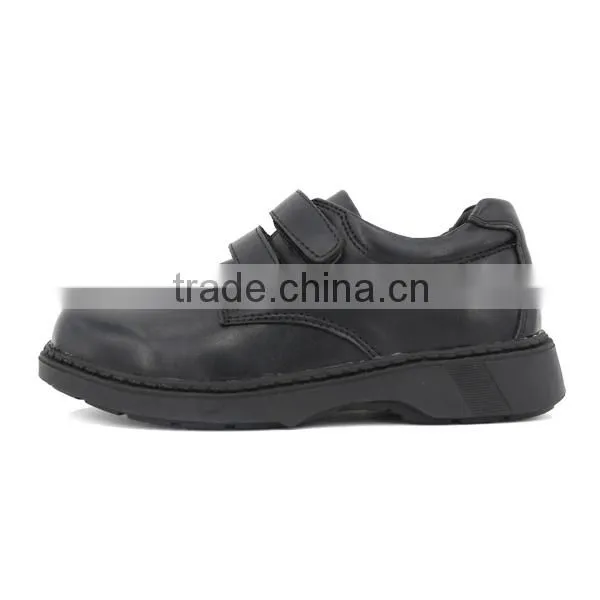 Bulk Wholesale Customized Wide Size Uniform Kids School Shoes Quality Boys Black Leather School Shoes for Student photo-2