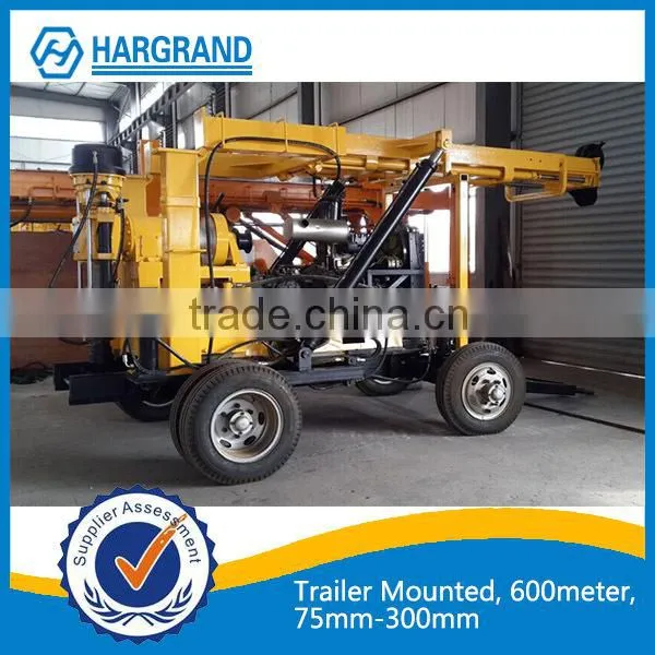 Hot Sale Trailer Mounted Water Well Drilling Rig