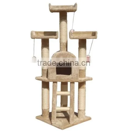 Aimigou Cat Tree Condo House Beige Coffee photo-3