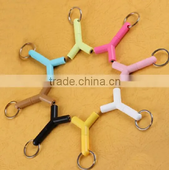 Y Design 3.5mm Headphone Adapter / Audio Headset Connector / Keyring Splitter photo-3