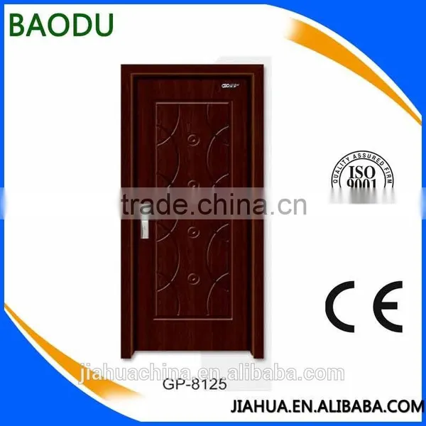 Pvc Bathroom Plastic Door Pvc Kitchen Cabinet Door Price Wood Panel Door Design photo-3