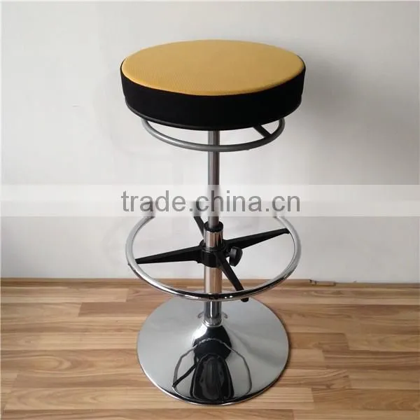 New Brown Fabric Mordern Bar Stools With Footrest Bar photo-2