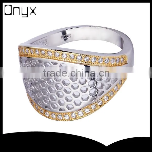 2015 Fashion 925 Sterling Siver Ring Micro Zircon Ring for Men