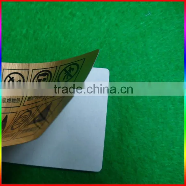 Brush Gold Machine Adhesive Label Stickers With 3M Glue photo-4