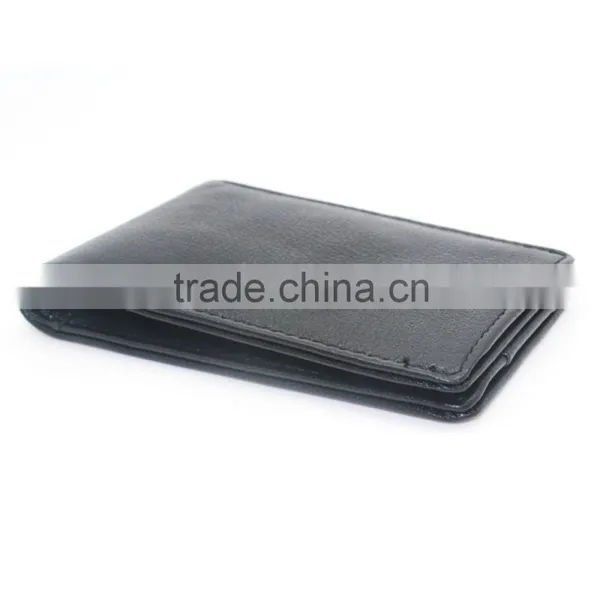 2016 Credit Card Organizer Rfid Card Wallet Black Leather for Men photo-2