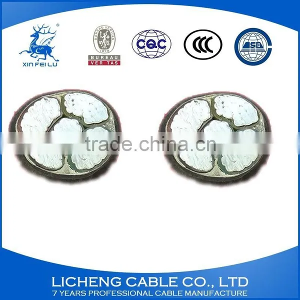 3*6+2*4mm2- Popular Chinese Cable Supplier 5 Core Aluminum XLPE Insulated PVC Sheathed Construction Power Cable-YJLV photo-3
