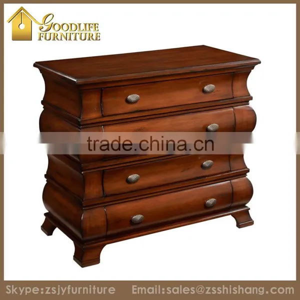 Vintage European Painted Chest and Cabinet of Drawers Design