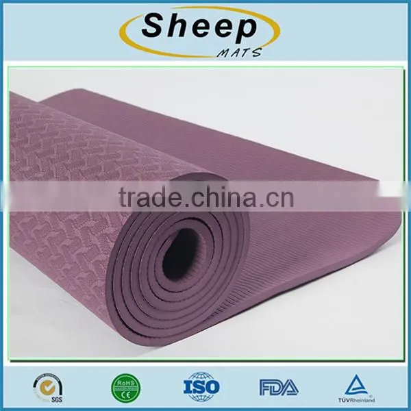 Exercise Printed Eco Friendly Waterproof Tpe Non-slip Yoga Mat Roll photo-3
