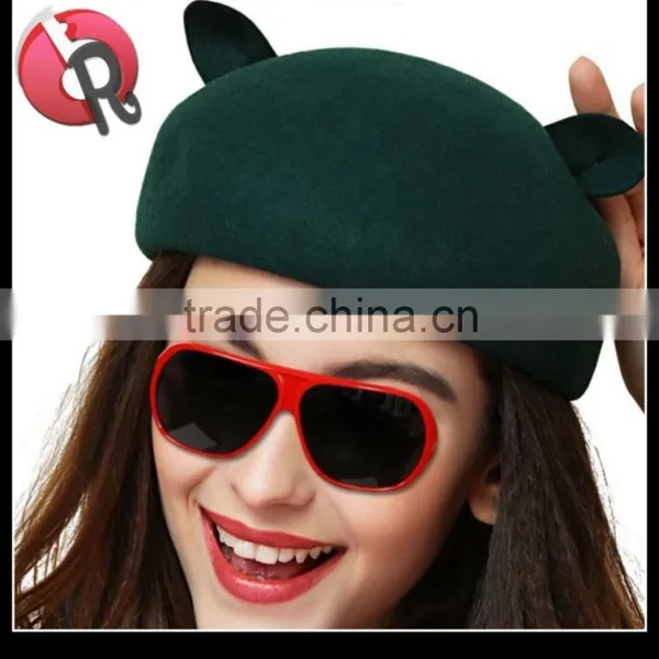 Latest Trendy Designer Girls Hats Caps With Cute Cat Ear Fancy photo-3