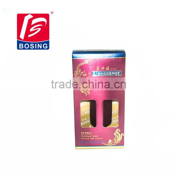 Red Wine Gift Packing Box for 2 Wine Bottle