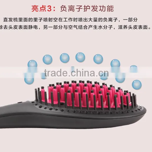 New Hot Electric Straightening Hair Brush Coloring Brush Comb AU EU UK USA PLUG photo-2