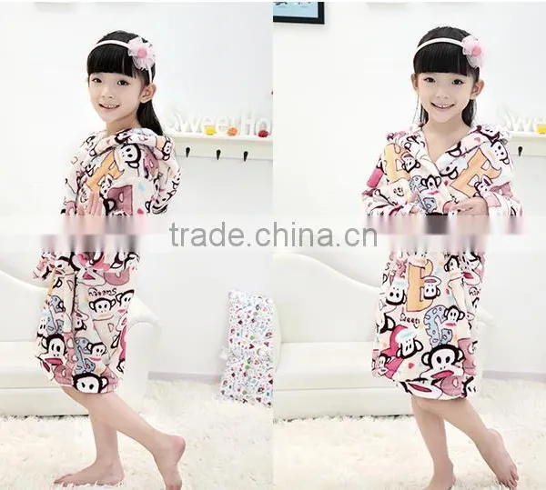 Baby Bathrobe Animal Leopard Flannel Fleece photo-3
