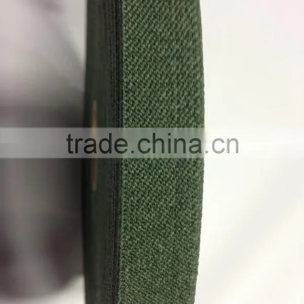 CAMO GREEN 3/4 INCH MILITARY HEAVY NYLON ELASTIC WEBBING 50 YARD