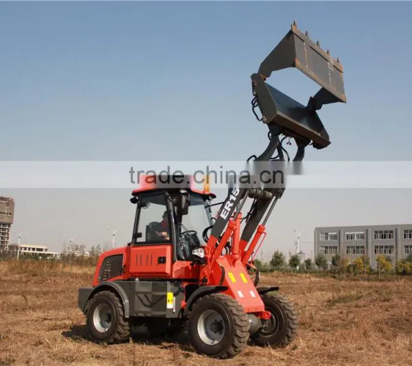 Everun 1500kg Agricultural Mini Loader ER15 CE Mini Wheel Loader--Hoflader for Sale photo-3
