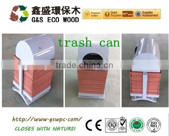 Wood Plastic Composite Trashcan