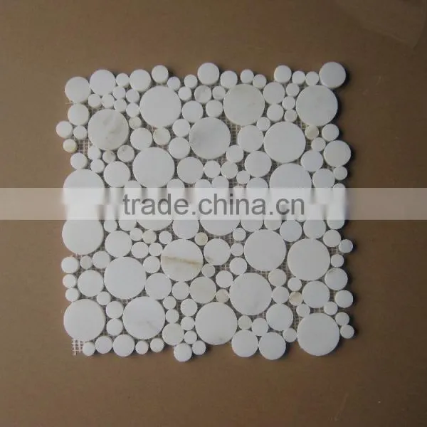 White Square Marble Mosaic and Circle Design Also Valid photo-2