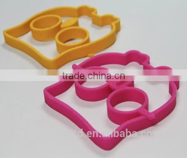 Silicone Pancake Egg Ring Mold Shaper Penguin Pumpkin Rabbit Owl Sunshine Custom Styles OEM ODM photo-5