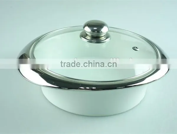 Stock Ceramic Soup Tureen With Glass Lid/cover With Cheap Price photo-2