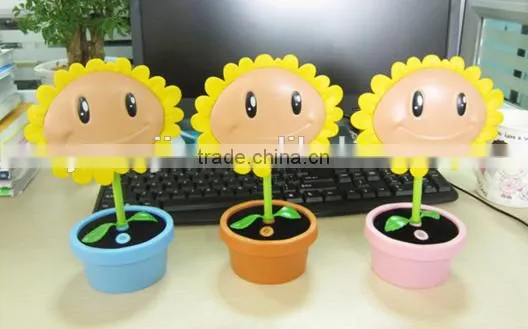 Wholesale Stock Small Order Creative Sunflower Plant Night Light photo-3