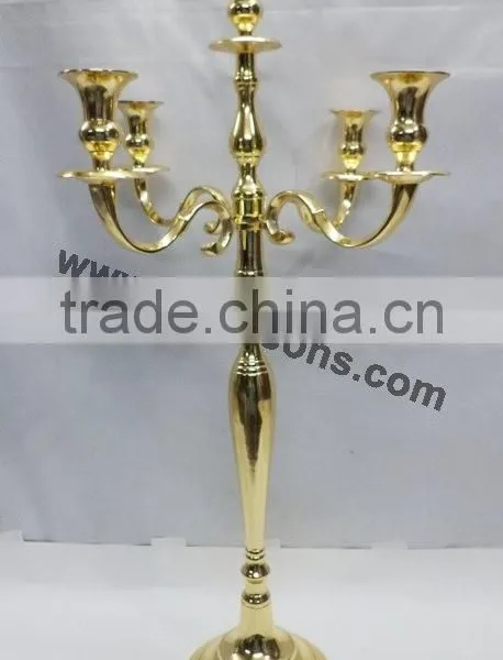 Gold Plated Candelabra Metal photo-4