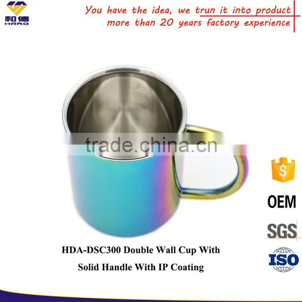 Double Wall Rainbow Color Stainless Steel Cup photo-3