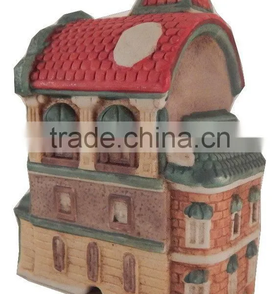 Hand Painted Porcelain Christmas Village photo-2