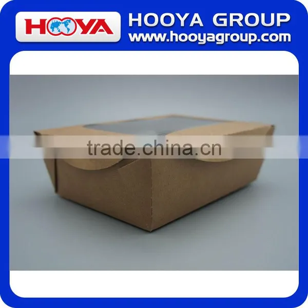 Disposable Brown Kraft Paper Fruit&salad Packing Box With PET Windows photo-3