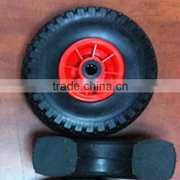 10 Inch Wheel Tire, Flat Free Tire ,tyre pu Foam Tyre 4.10/3.50-4 photo-6