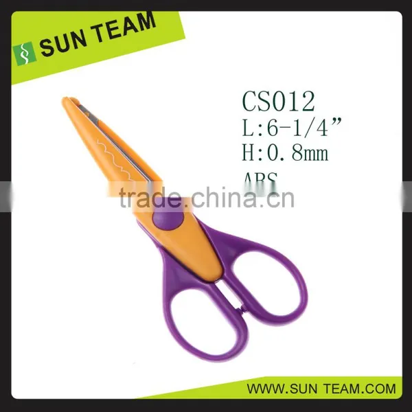 CS012 6-1/4" FDA Durable Safety Children Craft Paper Cutting Scissors photo-2